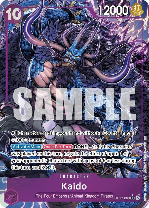 Image for Kaido (063) (Alternate Art) (OP17-063) (Foil) (The World's Strongest Warriors) (OP17) - One Piece Card Game