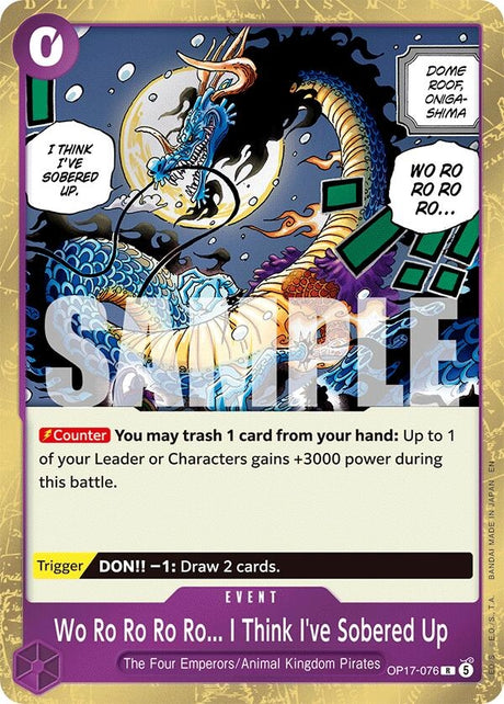 Image for Wo Ro Ro Ro Ro... I Think I've Sobered Up (OP17-076) (Foil) (The World's Strongest Warriors) (OP17) - One Piece Card Game