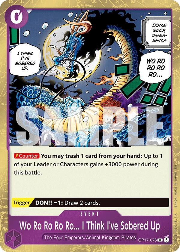 Image for Wo Ro Ro Ro Ro... I Think I've Sobered Up (OP17-076) (Foil) (The World's Strongest Warriors) (OP17) - One Piece Card Game
