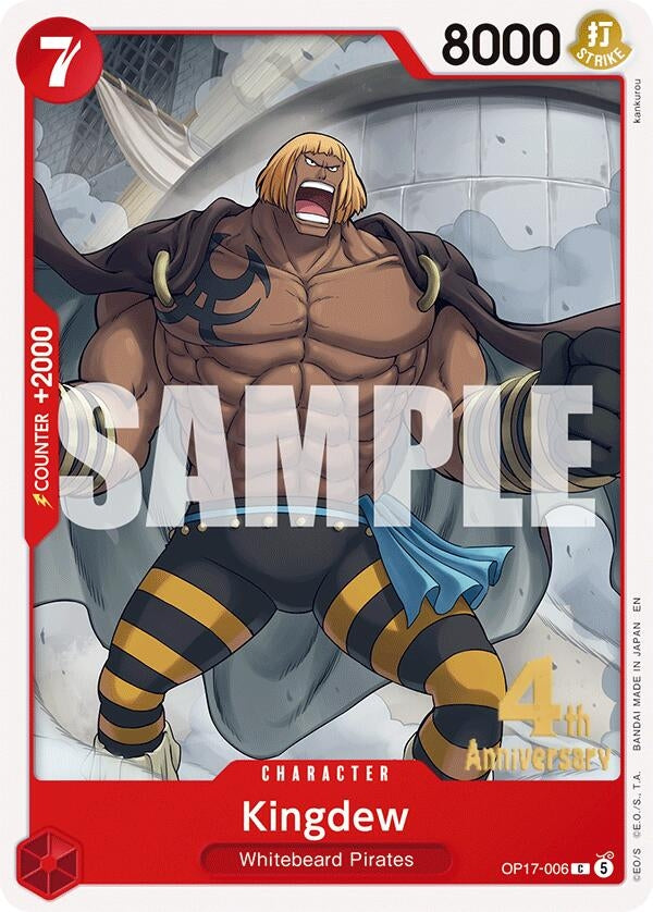 Image for Kingdew (OP17-006) (The World's Strongest Warriors Release Event Cards) (OP17 RE) - One Piece Card Game