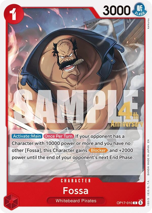 Image for Fossa (OP17-010) (The World's Strongest Warriors Release Event Cards) (OP17 RE) - One Piece Card Game