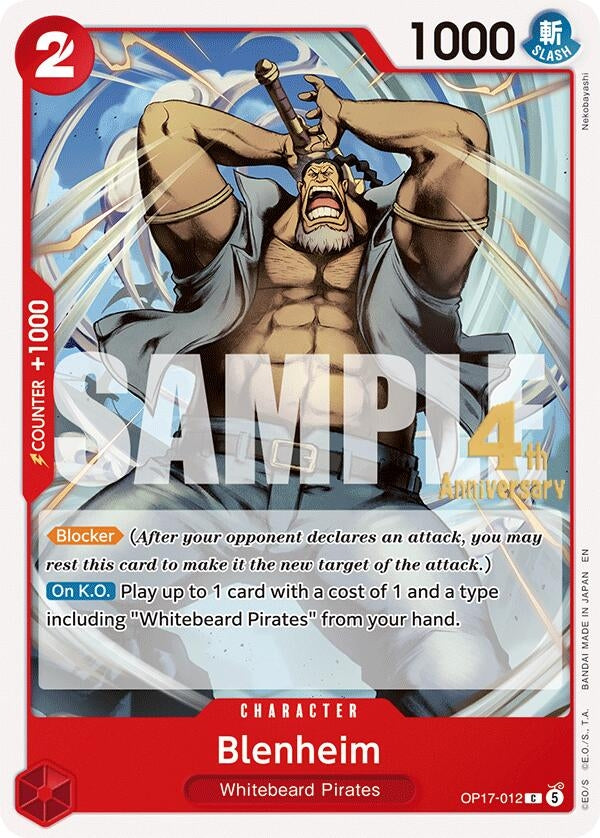 Image for Blenheim (OP17-012) (The World's Strongest Warriors Release Event Cards) (OP17 RE) - One Piece Card Game