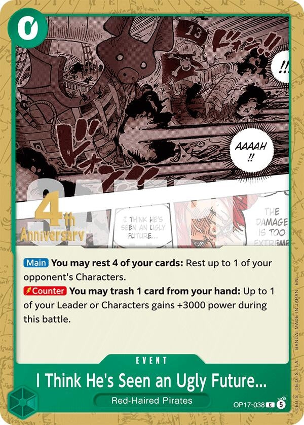 Image for I Think He's Seen an Ugly Future... (OP17-038) (The World's Strongest Warriors Release Event Cards) (OP17 RE) - One Piece Card Game
