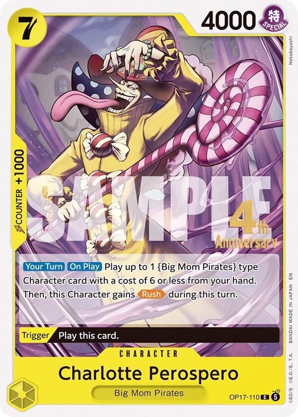 Image for Charlotte Perospero (OP17-110) (The World's Strongest Warriors Release Event Cards) (OP17 RE) - One Piece Card Game