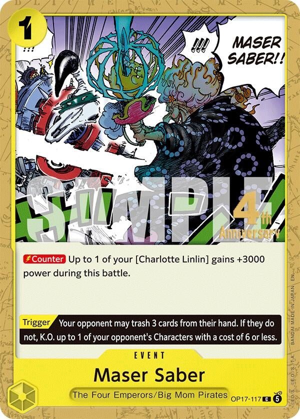 Image for Maser Saber (OP17-117) (The World's Strongest Warriors Release Event Cards) (OP17 RE) - One Piece Card Game