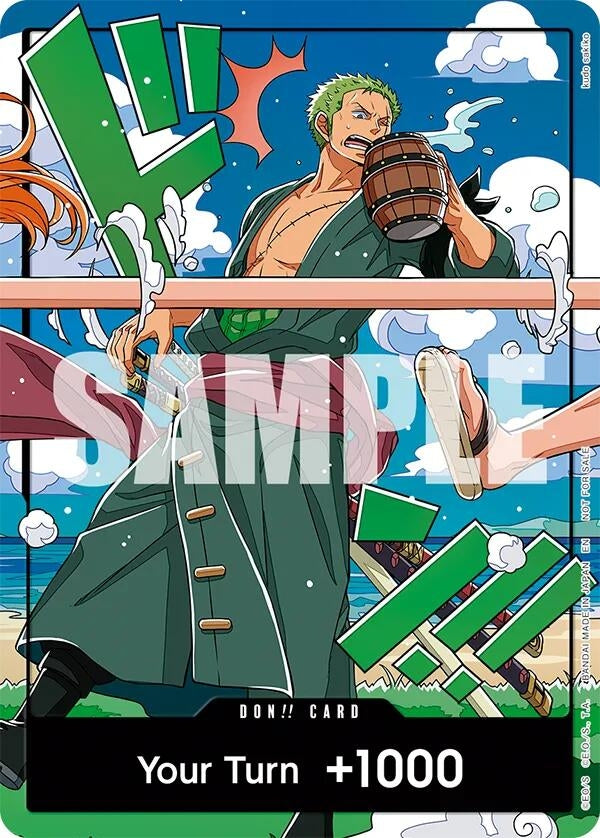 Image for DON!! Card (World United) (Zoro) (Foil) (One Piece Promotion Cards) (OP-PR) - One Piece Card Game