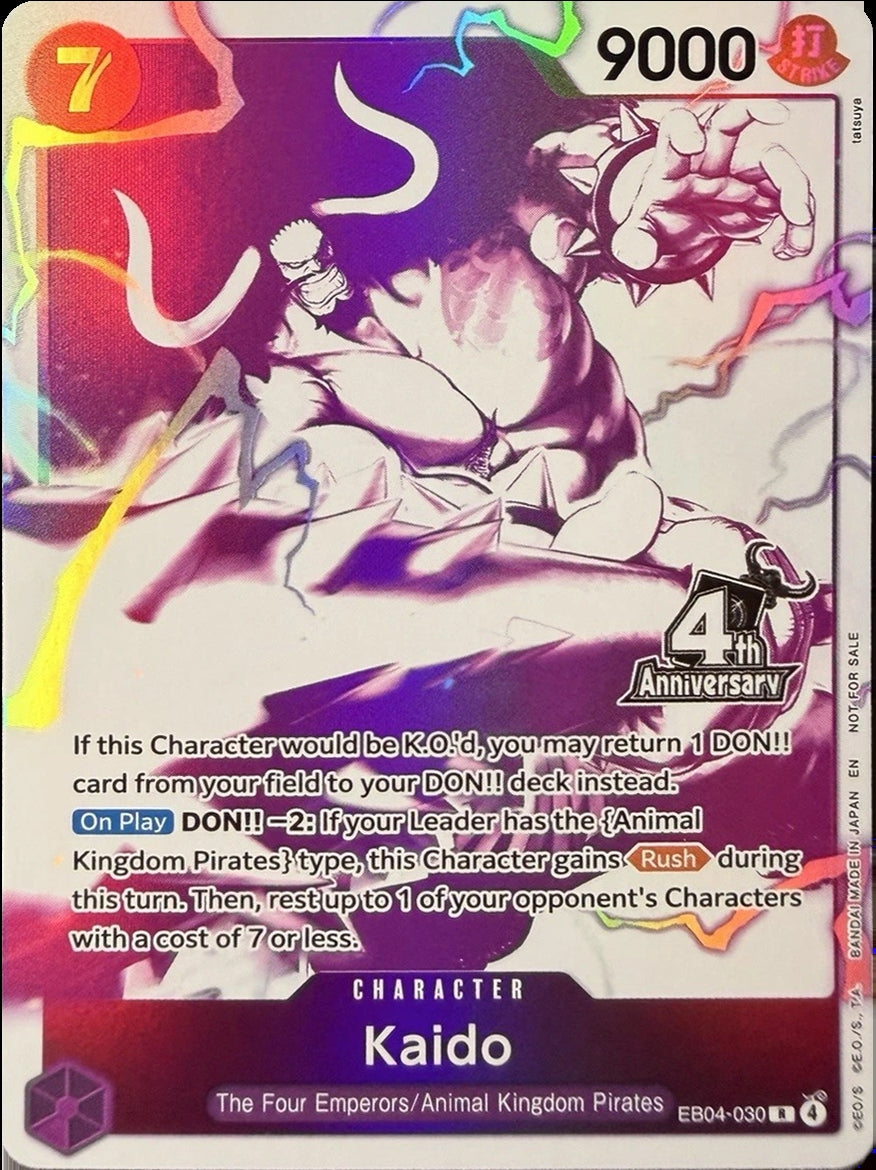 Image for Kaido (4th Anniversary Treasure Campaign Pack) (EB04-030) (Foil) (One Piece Promotion Cards) (OP-PR) - One Piece Card Game
