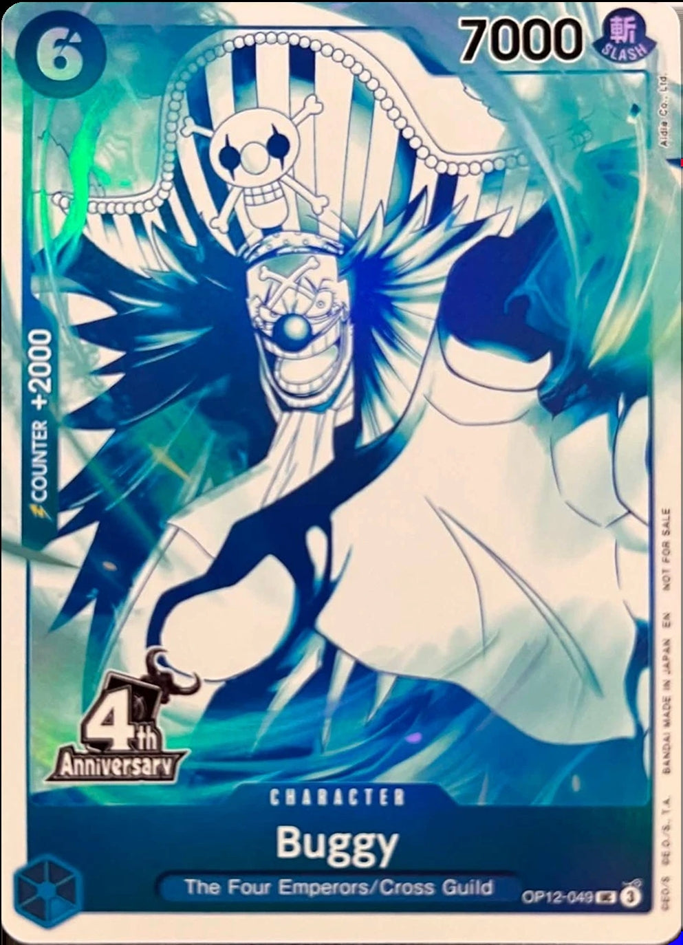 Image for Buggy (4th Anniversary Treasure Campaign Pack) (OP12-049) (Foil) (One Piece Promotion Cards) (OP-PR) - One Piece Card Game