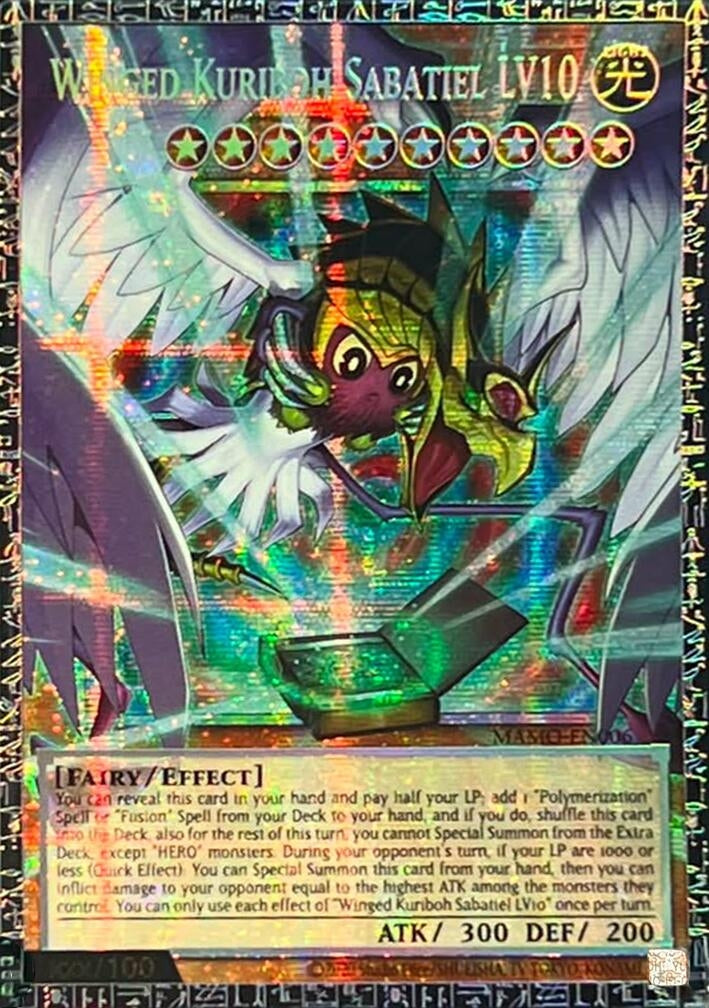Image for Winged Kuriboh Sabatiel LV10 (GMR) (MAMO-EN006) (1st Edition) (Magnificent Monsters) (MAMO) - YuGiOh