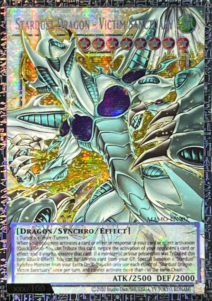 Image for Stardust Dragon - Victim Sanctuary (GMR) (MAMO-EN007) (1st Edition) (Magnificent Monsters) (MAMO) - YuGiOh