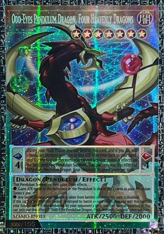 Image for Odd-Eyes Pendulum Dragon, Four Heavenly Dragons (GMR) (MAMO-EN013) (1st Edition) (Magnificent Monsters) (MAMO) - YuGiOh