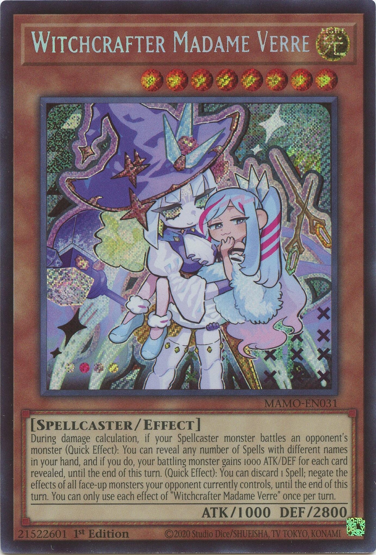 Image for Witchcrafter Madame Verre (Secret Rare) (MAMO-EN031) (1st Edition) (Magnificent Monsters) (MAMO) - YuGiOh
