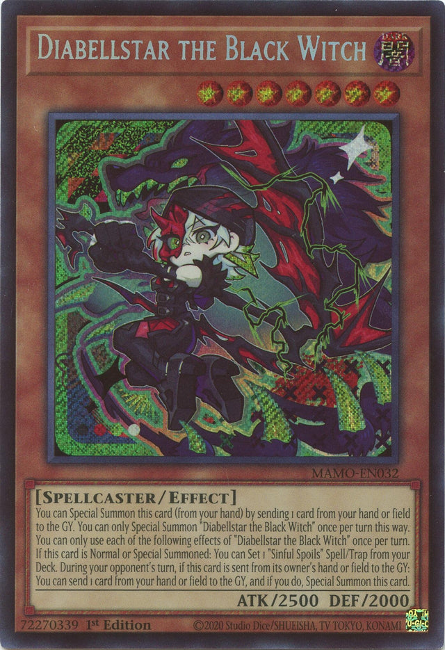 Image for Diabellstar the Black Witch (Secret Rare) (MAMO-EN032) (1st Edition) (Magnificent Monsters) (MAMO) - YuGiOh