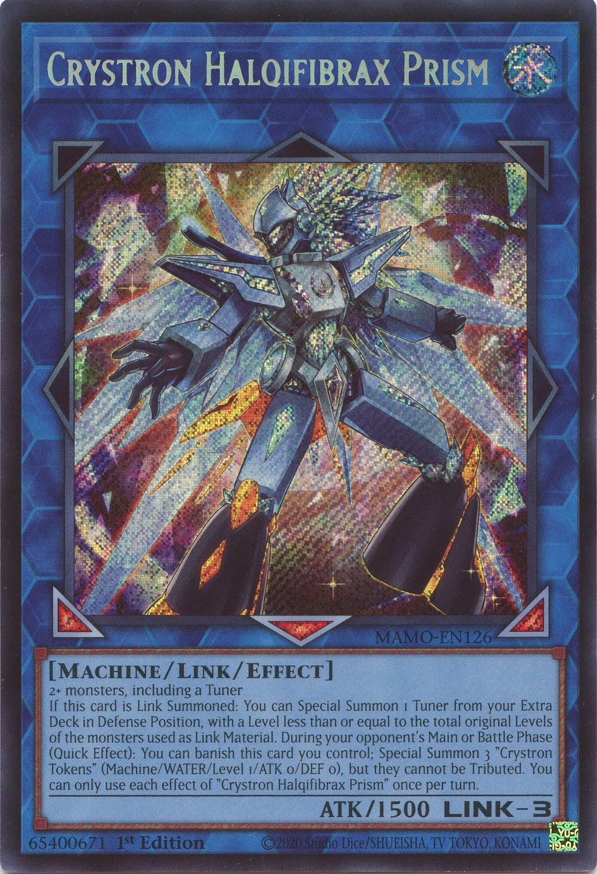 Image for Crystron Halqifibrax Prism (MAMO-EN126) (1st Edition) (Magnificent Monsters) (MAMO) - YuGiOh