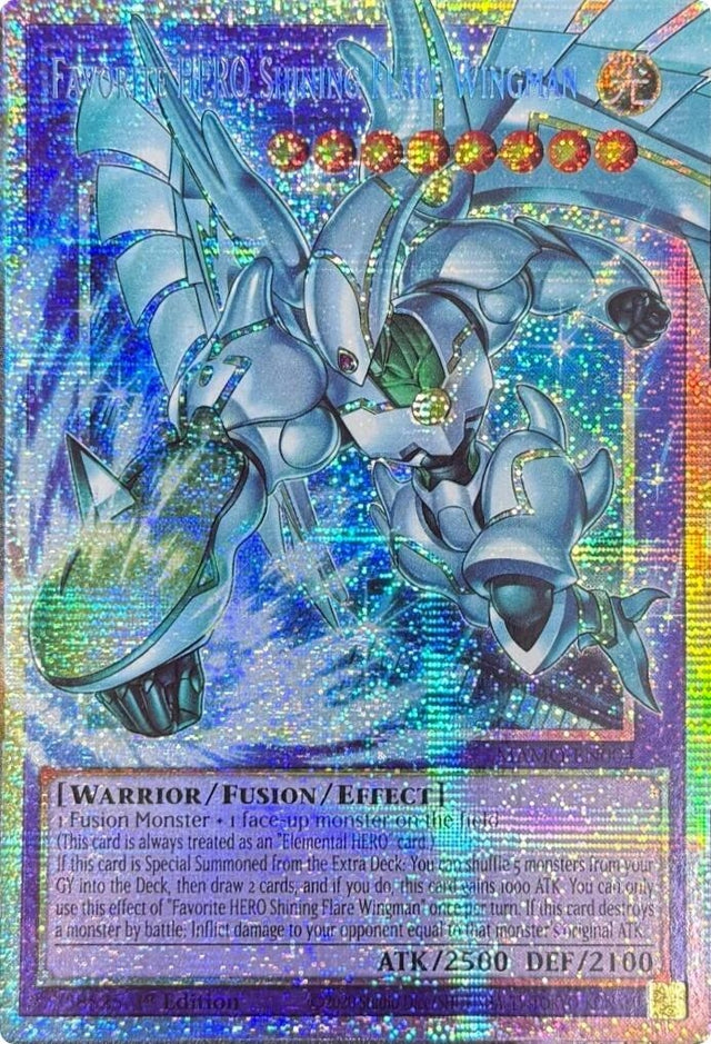 Image for Favorite HERO Shining Flare Wingman (Starlight Rare) (Extended Art) (MAMO-EN004) (1st Edition) (Magnificent Monsters) (MAMO) - YuGiOh