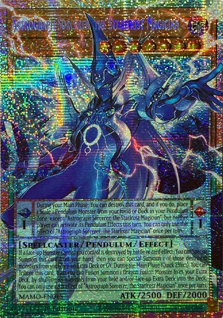 Image for Astrograph Sorcerer, the Starfrost Magician (Starlight Rare) (Extended Art) (MAMO-EN015) (1st Edition) (Magnificent Monsters) (MAMO) - YuGiOh