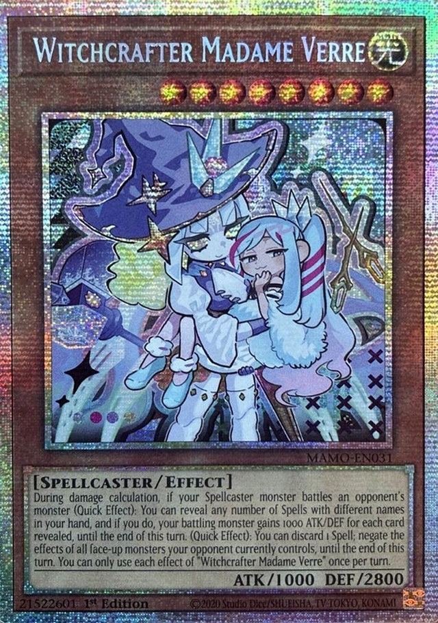 Image for Witchcrafter Madame Verre (Starlight Rare) (MAMO-EN031) (1st Edition) (Magnificent Monsters) (MAMO) - YuGiOh