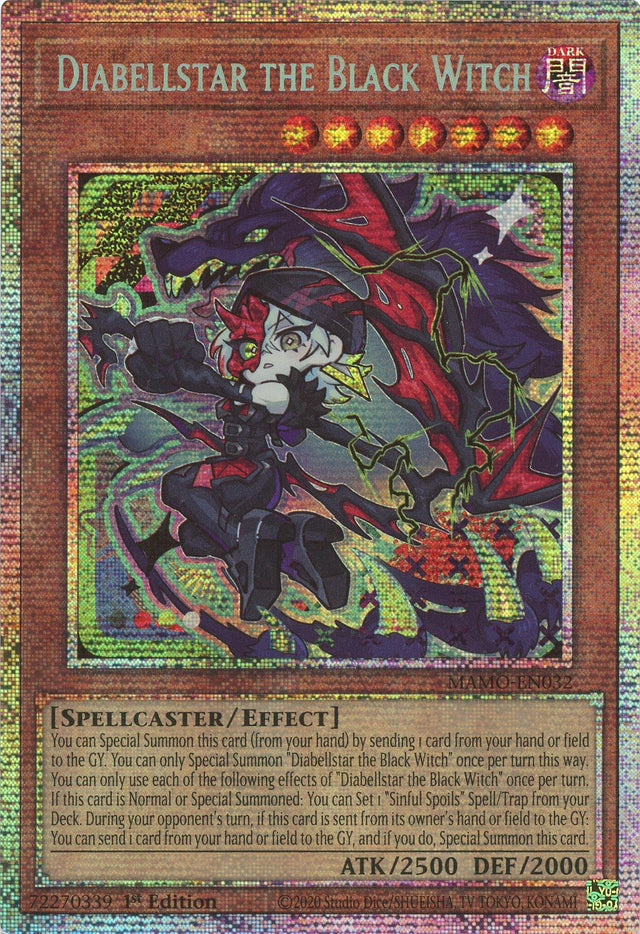 Image for Diabellstar the Black Witch (Starlight Rare) (MAMO-EN032) (1st Edition) (Magnificent Monsters) (MAMO) - YuGiOh