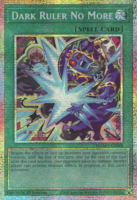 Image for Dark Ruler No More (Starlight Rare) (MAMO-EN040) (1st Edition) (Magnificent Monsters) (MAMO) - YuGiOh