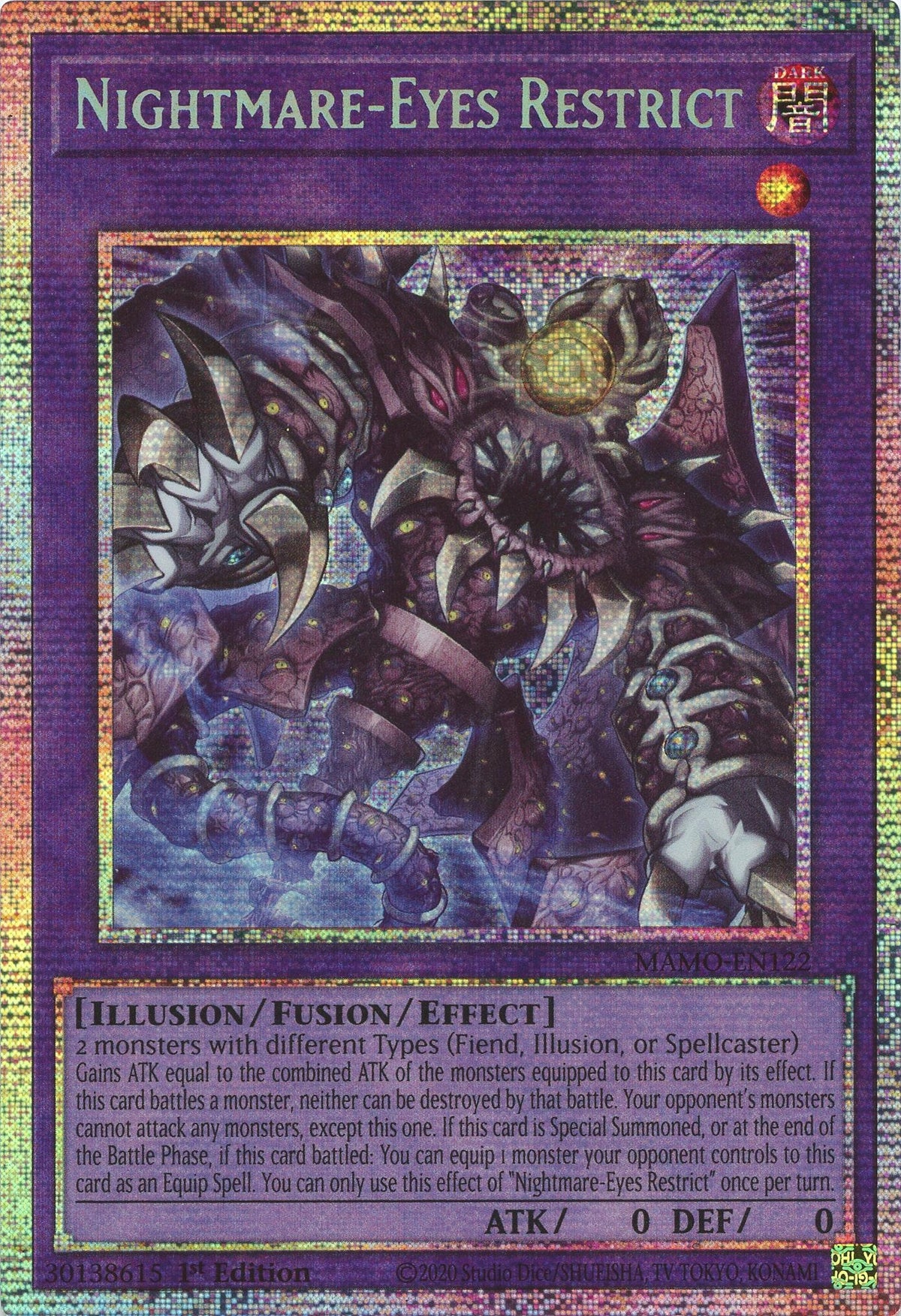 Image for Nightmare-Eyes Restrict (Starlight Rare) (MAMO-EN122) (1st Edition) (Magnificent Monsters) (MAMO) - YuGiOh