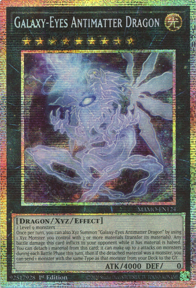 Image for Galaxy-Eyes Antimatter Dragon (Starlight Rare) (MAMO-EN124) (1st Edition) (Magnificent Monsters) (MAMO) - YuGiOh