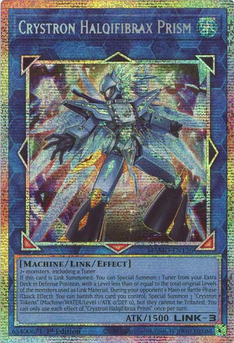 Image for Crystron Halqifibrax Prism (Starlight Rare) (MAMO-EN126) (1st Edition) (Magnificent Monsters) (MAMO) - YuGiOh