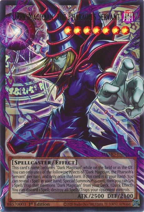 Image for Dark Magician, the Pharaoh's Servant (Extended Art) (MAMO-EN001) (1st Edition) (Magnificent Monsters) (MAMO) - YuGiOh