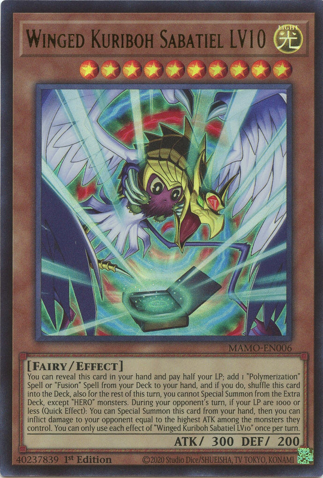Image for Winged Kuriboh Sabatiel LV10 (MAMO-EN006) (1st Edition) (Magnificent Monsters) (MAMO) - YuGiOh