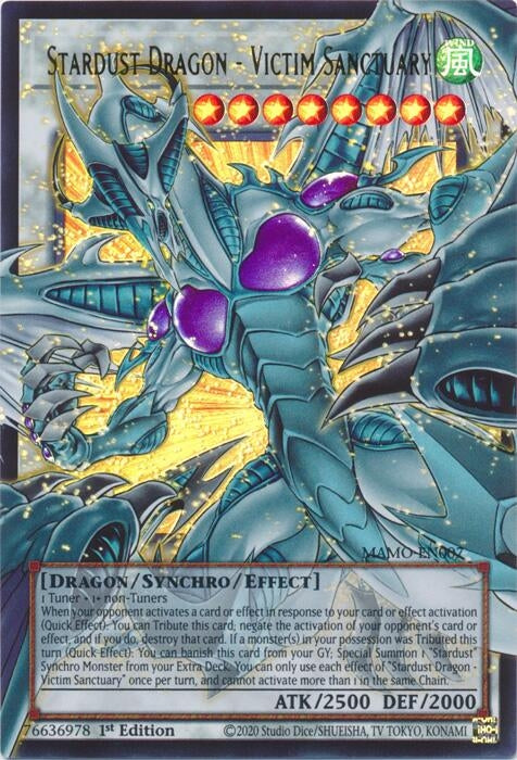 Image for Stardust Dragon - Victim Sanctuary (Extended Art) (MAMO-EN007) (1st Edition) (Magnificent Monsters) (MAMO) - YuGiOh