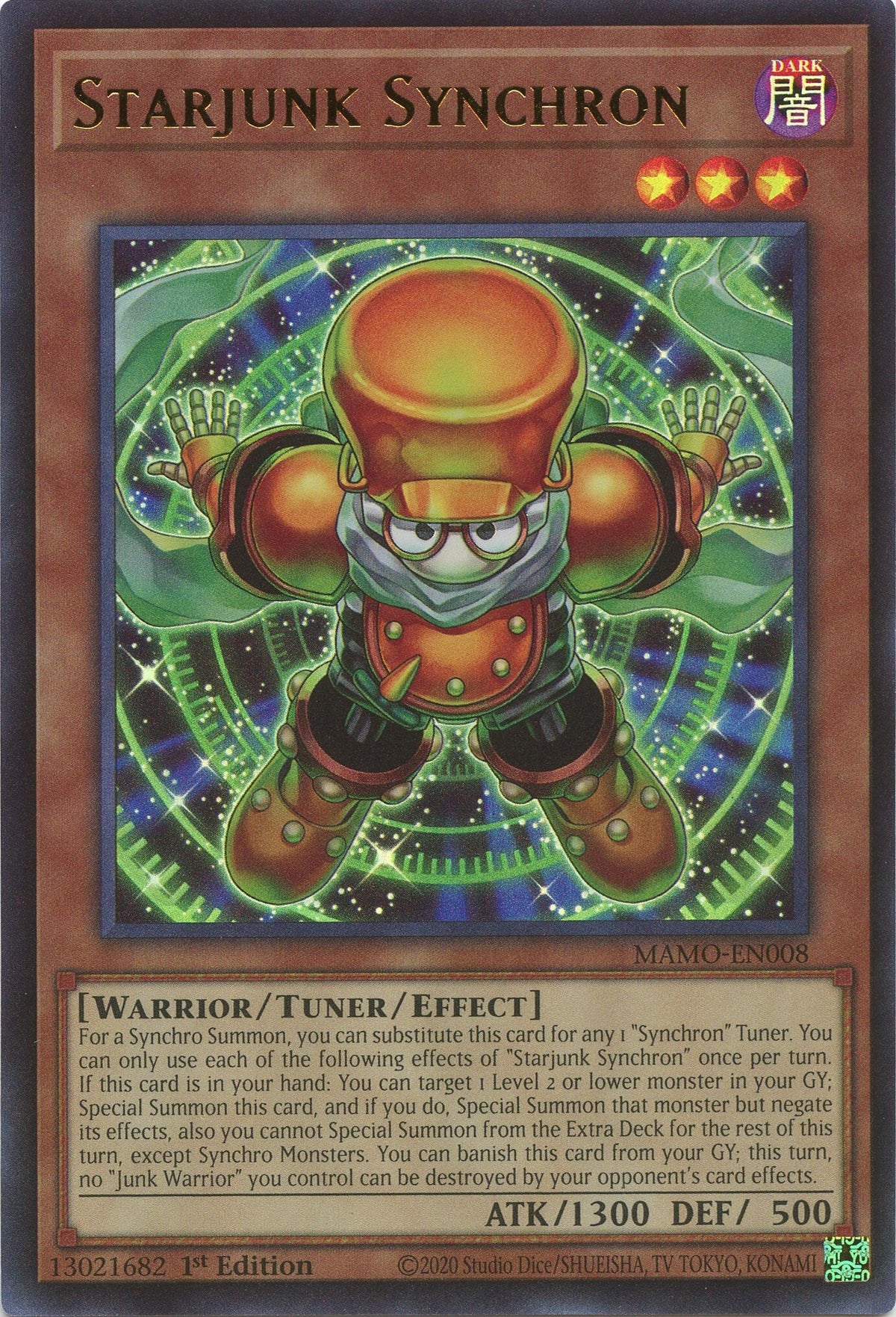 Image for Starjunk Synchron (MAMO-EN008) (1st Edition) (Magnificent Monsters) (MAMO) - YuGiOh