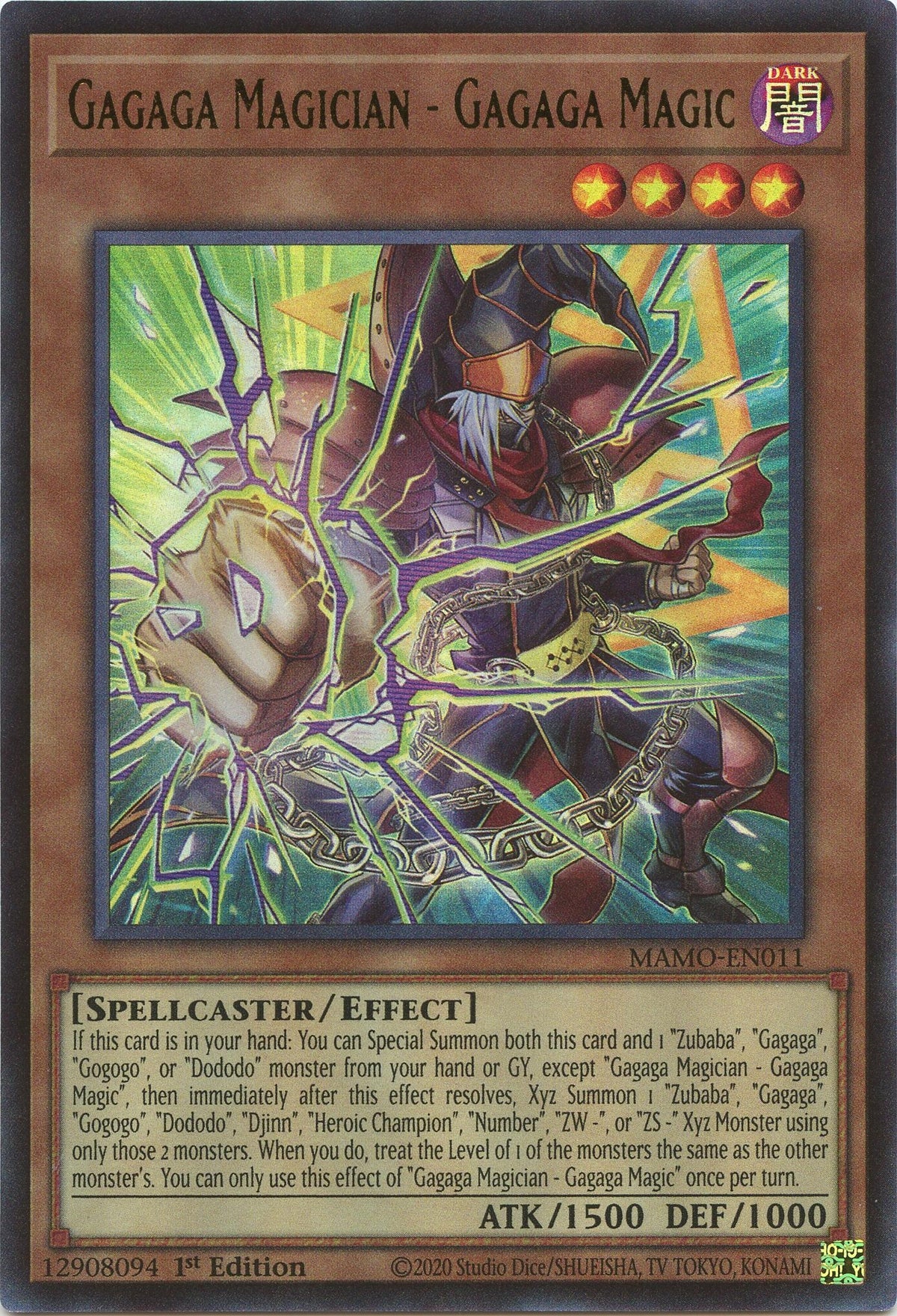 Image for Gagaga Magician - Gagaga Magic (MAMO-EN011) (1st Edition) (Magnificent Monsters) (MAMO) - YuGiOh