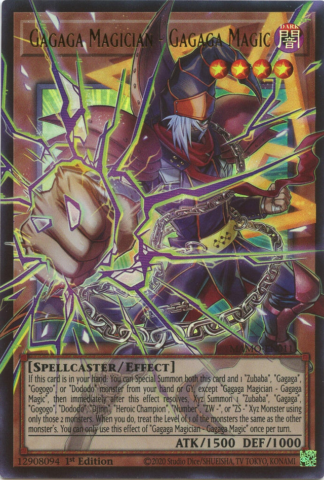 Image for Gagaga Magician - Gagaga Magic (Extended Art) (MAMO-EN011) (1st Edition) (Magnificent Monsters) (MAMO) - YuGiOh