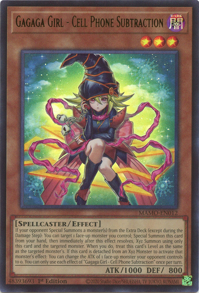 Image for Gagaga Girl - Cell Phone Subtraction (MAMO-EN012) (1st Edition) (Magnificent Monsters) (MAMO) - YuGiOh