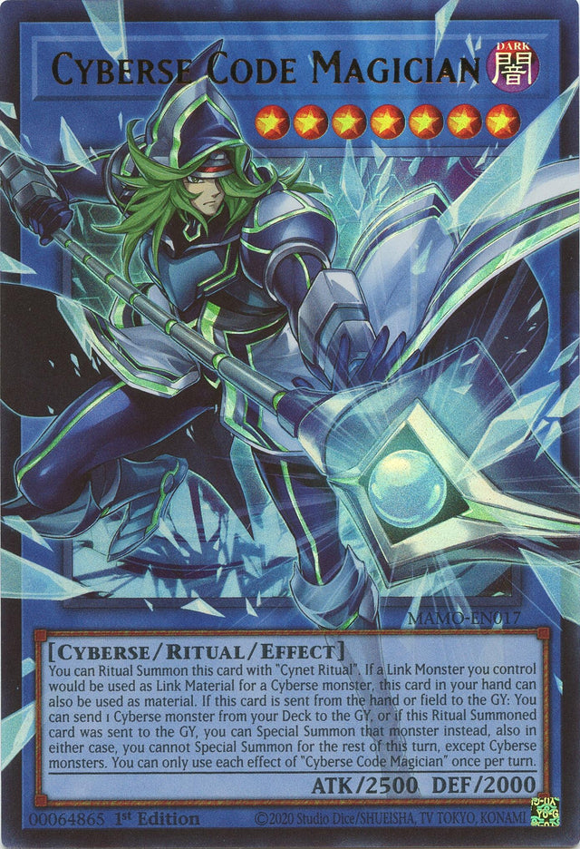 Image for Cyberse Code Magician (Extended Art) (MAMO-EN017) (1st Edition) (Magnificent Monsters) (MAMO) - YuGiOh