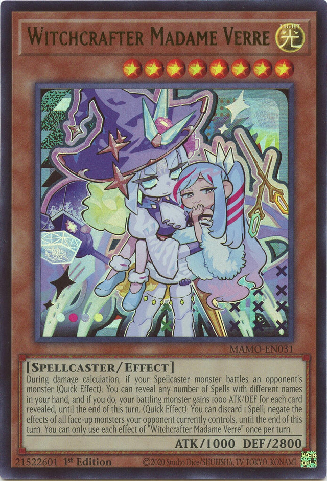 Image for Witchcrafter Madame Verre (MAMO-EN031) (1st Edition) (Magnificent Monsters) (MAMO) - YuGiOh