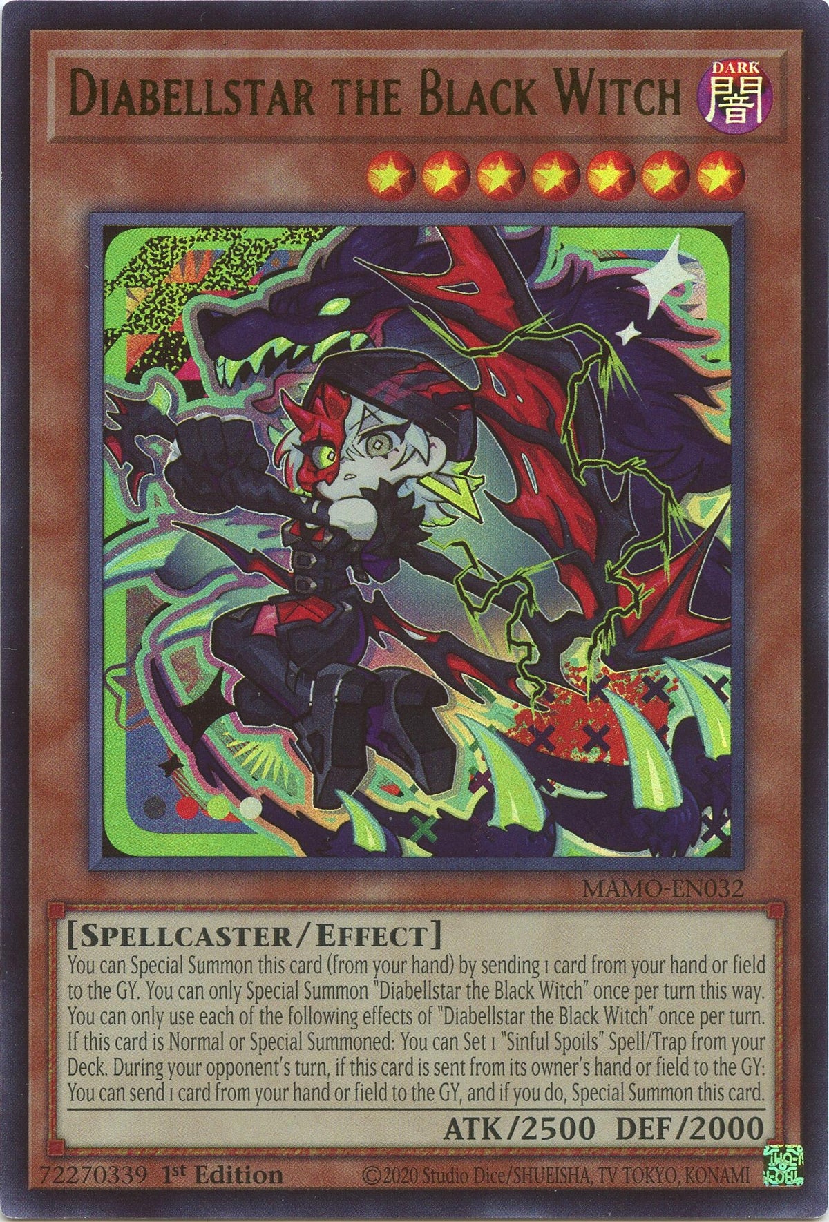 Image for Diabellstar the Black Witch (MAMO-EN032) (1st Edition) (Magnificent Monsters) (MAMO) - YuGiOh
