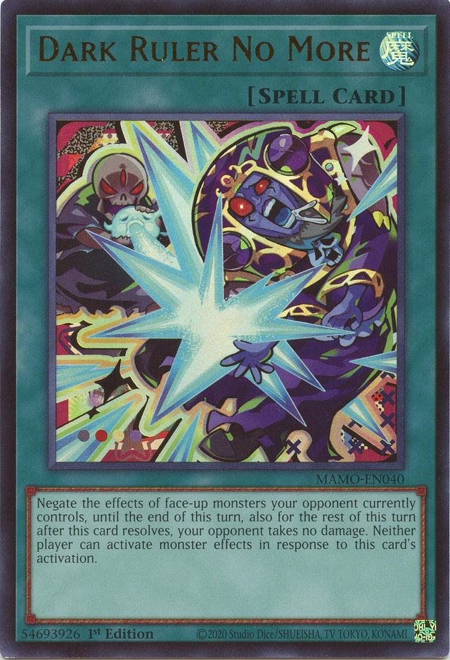 Image for Dark Ruler No More (MAMO-EN040) (1st Edition) (Magnificent Monsters) (MAMO) - YuGiOh
