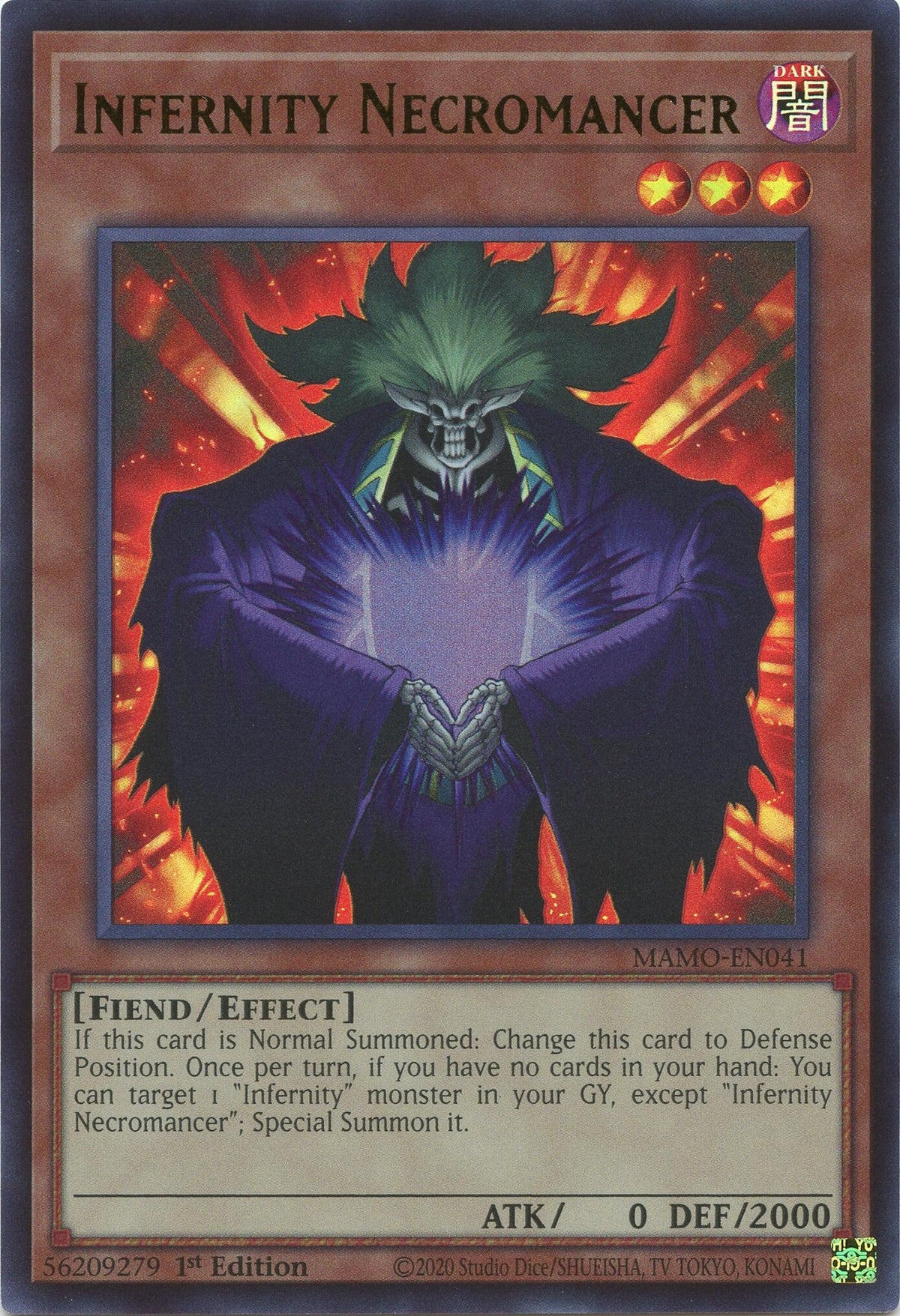 Image for Infernity Necromancer (MAMO-EN041) (1st Edition) (Magnificent Monsters) (MAMO) - YuGiOh