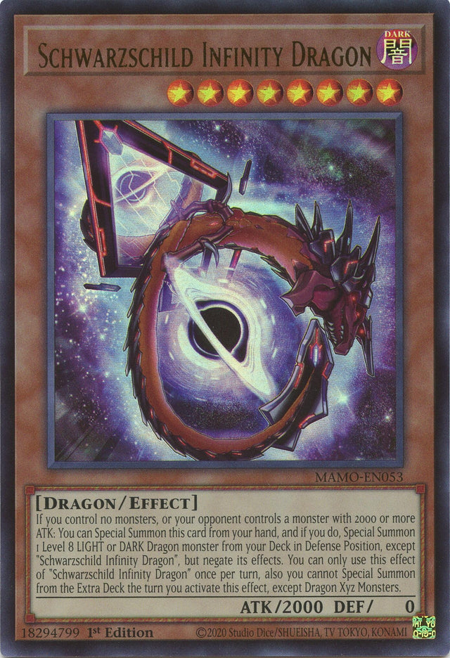Image for Schwarzschild Infinity Dragon (MAMO-EN053) (1st Edition) (Magnificent Monsters) (MAMO) - YuGiOh