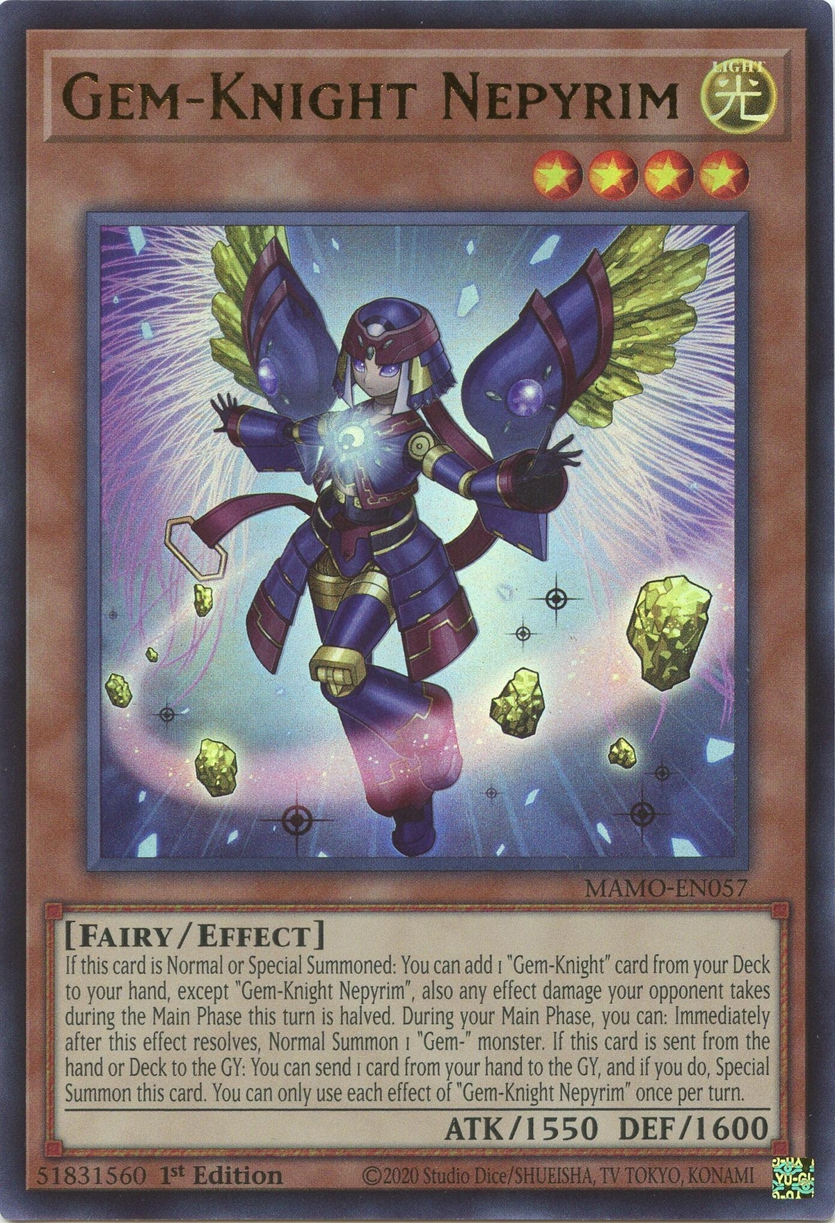 Image for Gem-Knight Nepyrim (MAMO-EN057) (1st Edition) (Magnificent Monsters) (MAMO) - YuGiOh