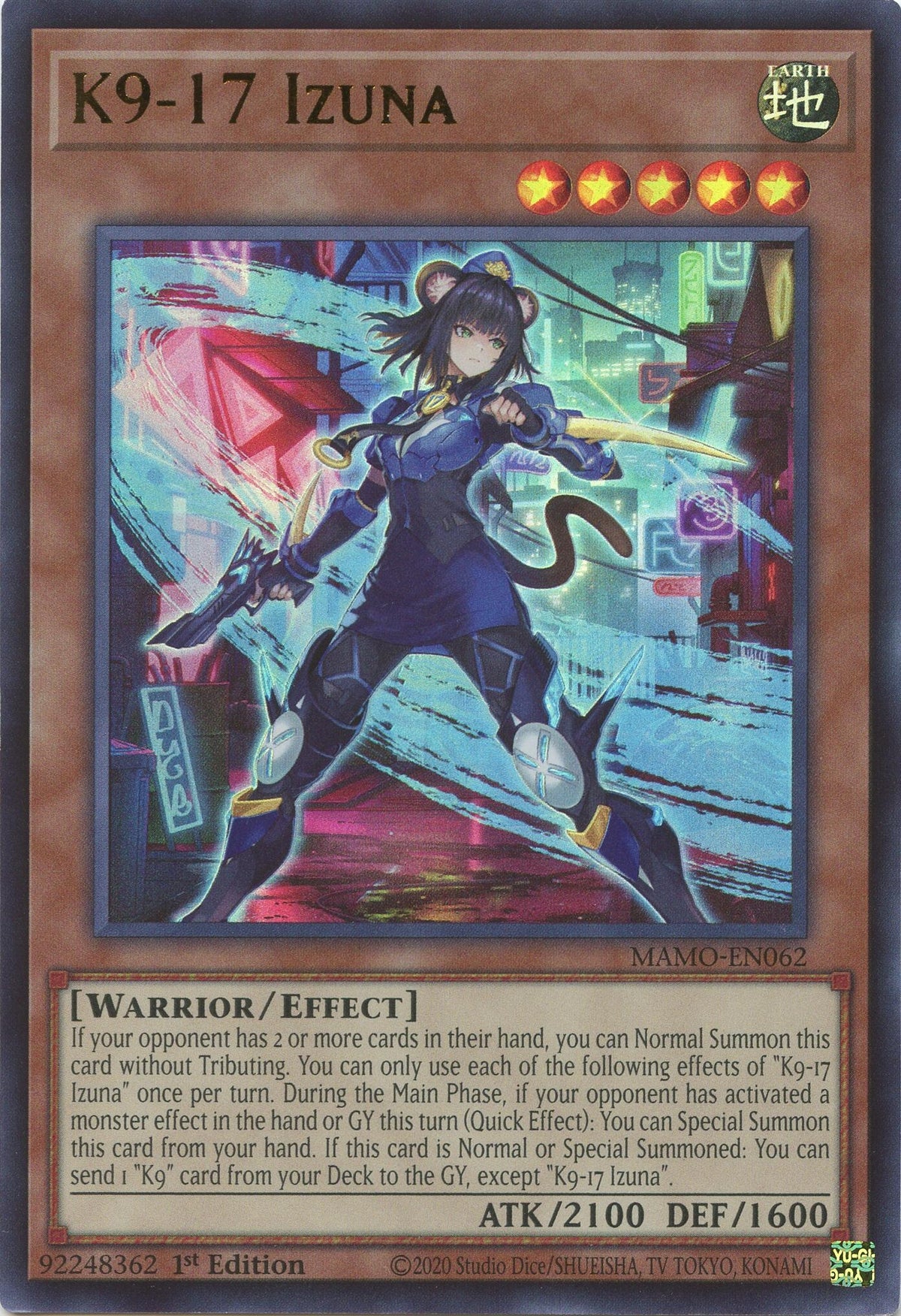 Image for K9-17 Izuna (MAMO-EN062) (1st Edition) (Magnificent Monsters) (MAMO) - YuGiOh