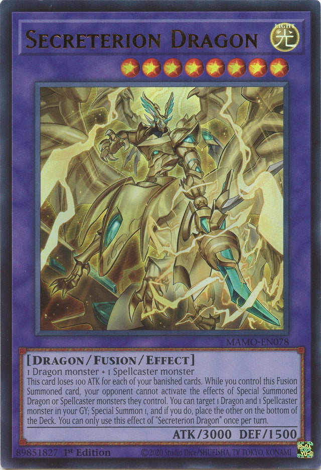 Image for Secreterion Dragon (MAMO-EN078) (1st Edition) (Magnificent Monsters) (MAMO) - YuGiOh