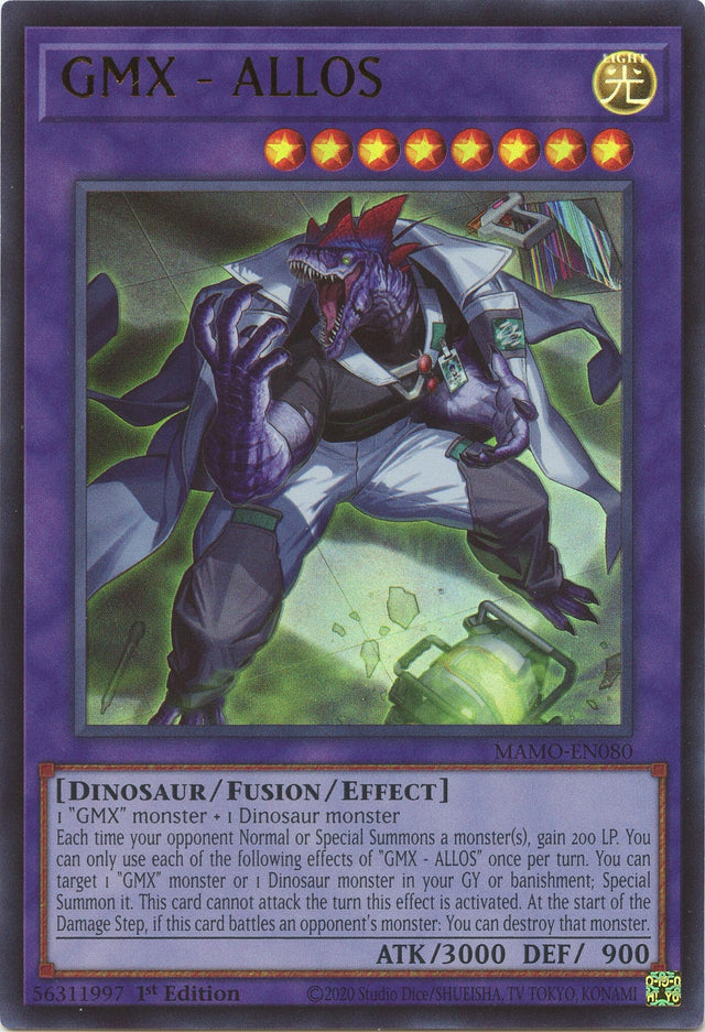 Image for GMX - ALLOS (MAMO-EN080) (1st Edition) (Magnificent Monsters) (MAMO) - YuGiOh