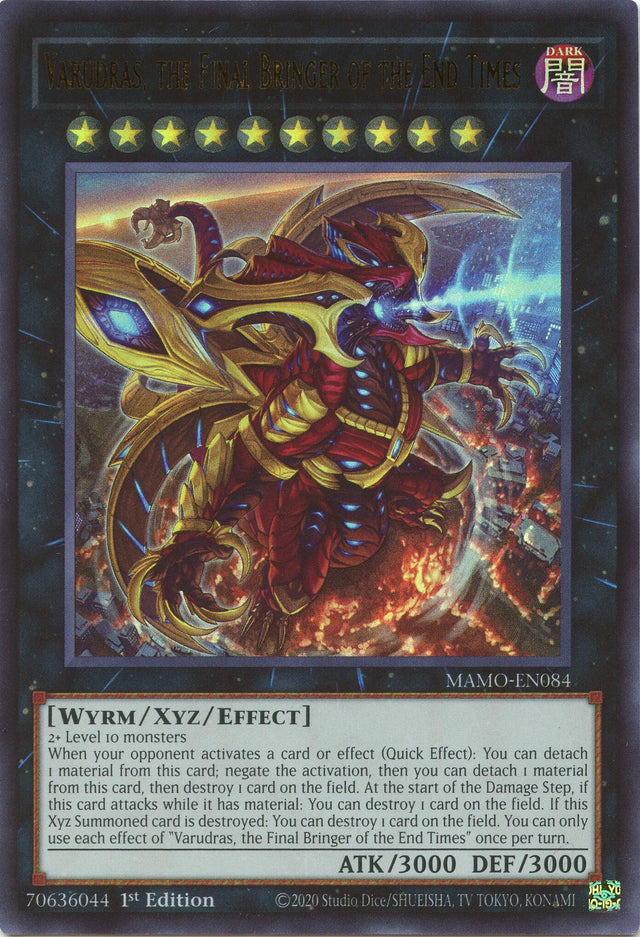 Image for Varudras, the Final Bringer of the End Times (MAMO-EN084) (1st Edition) (Magnificent Monsters) (MAMO) - YuGiOh