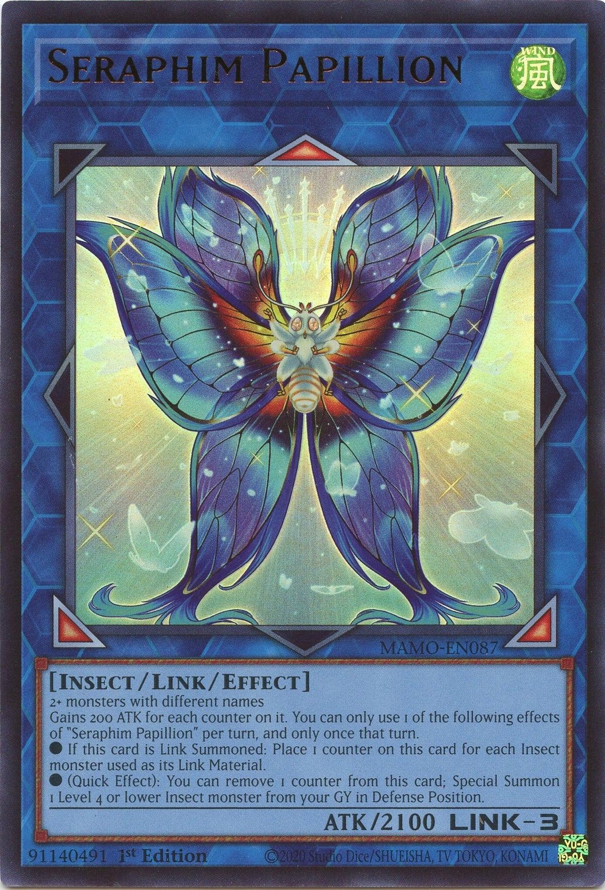 Image for Seraphim Papillion (MAMO-EN087) (1st Edition) (Magnificent Monsters) (MAMO) - YuGiOh