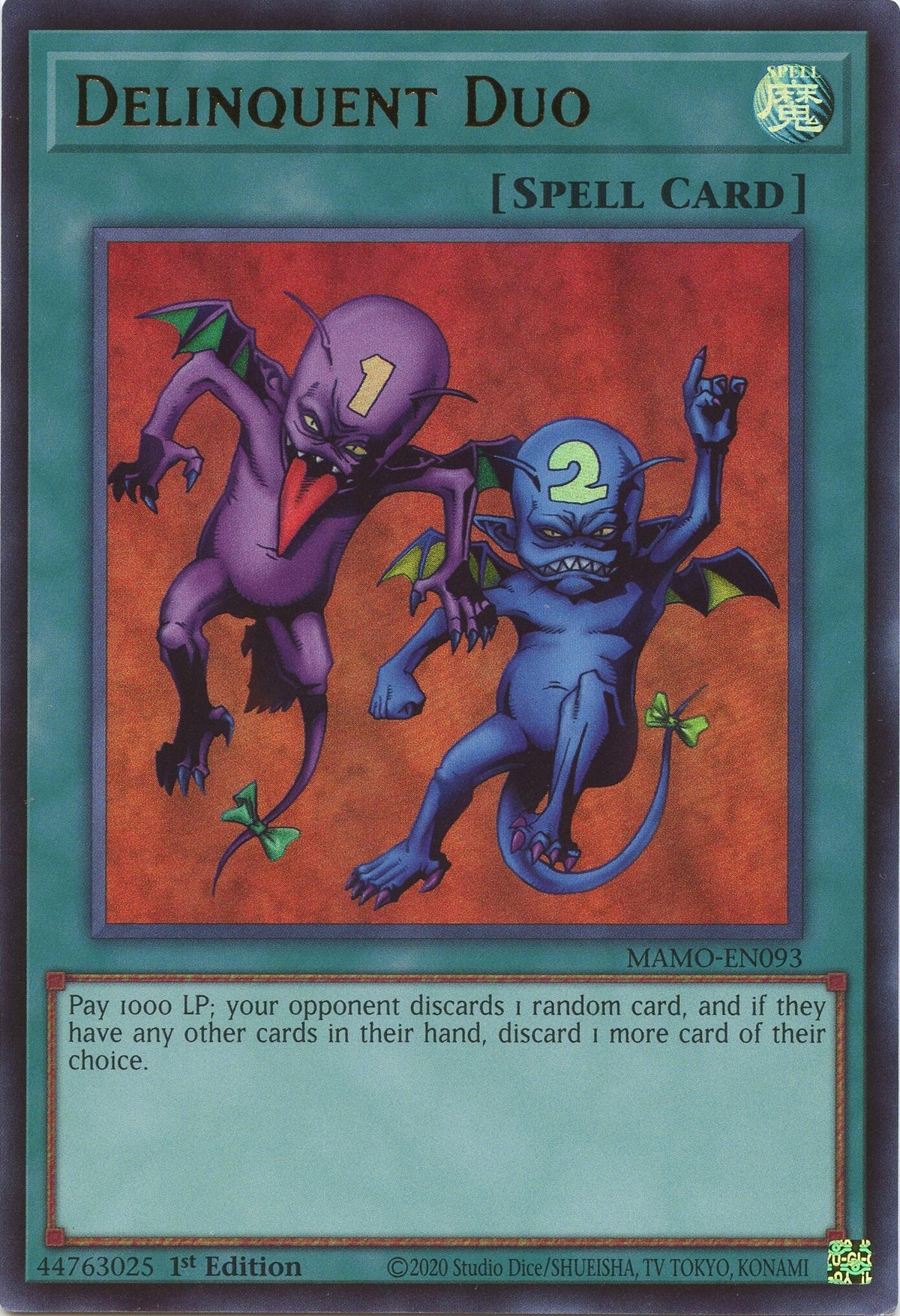 Image for Delinquent Duo (MAMO-EN093) (1st Edition) (Magnificent Monsters) (MAMO) - YuGiOh
