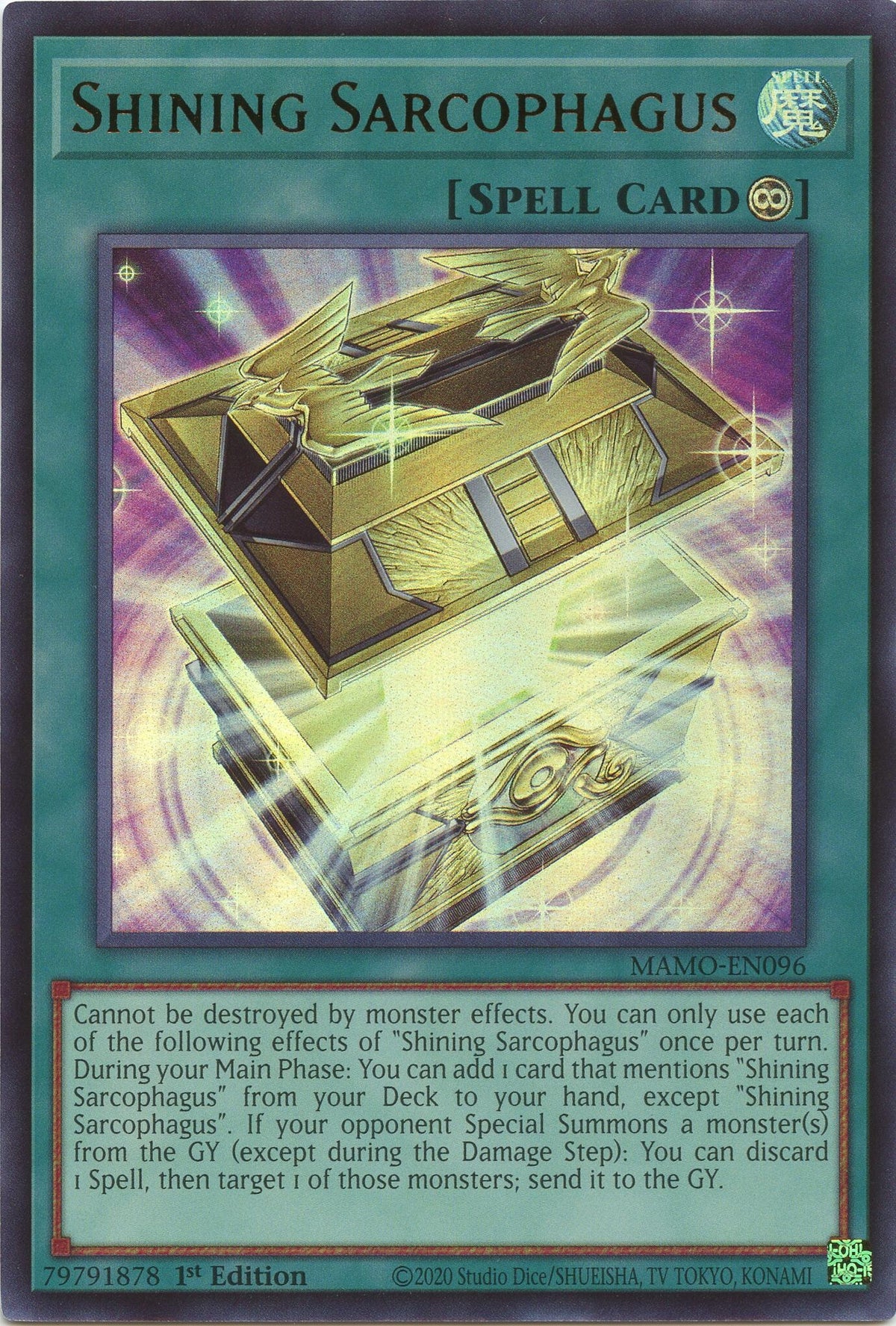 Image for Shining Sarcophagus (MAMO-EN096) (1st Edition) (Magnificent Monsters) (MAMO) - YuGiOh