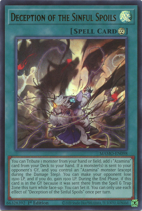 Image for Deception of the Sinful Spoils (MAMO-EN098) (1st Edition) (Magnificent Monsters) (MAMO) - YuGiOh