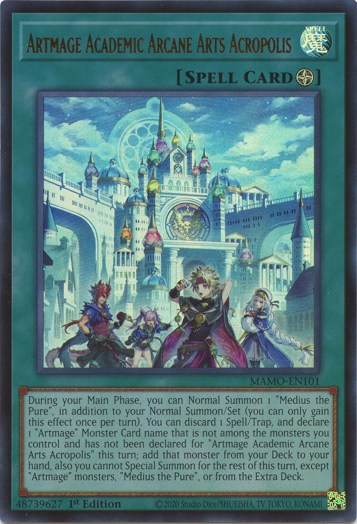 Image for Artmage Academic Arcane Arts Acropolis (MAMO-EN101) (1st Edition) (Magnificent Monsters) (MAMO) - YuGiOh