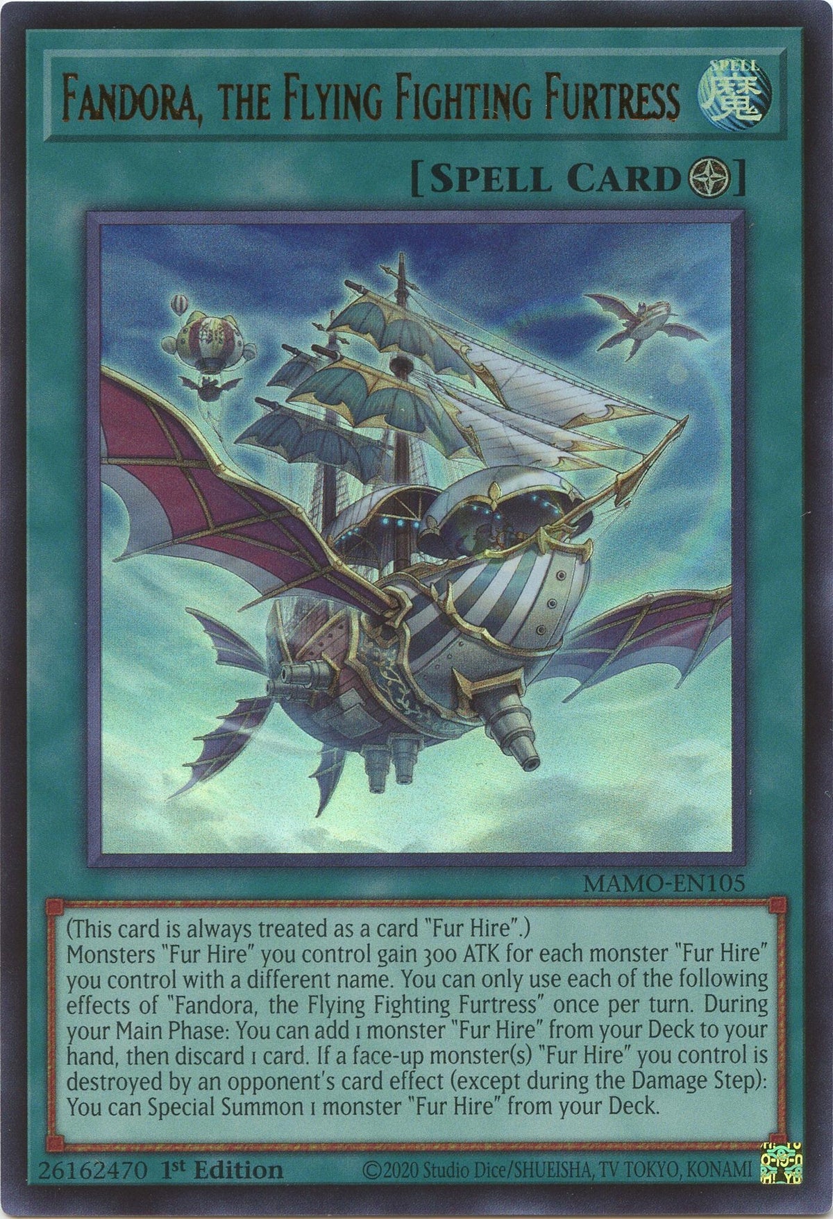 Image for Fandora, the Flying Fighting Furtress (MAMO-EN105) (1st Edition) (Magnificent Monsters) (MAMO) - YuGiOh